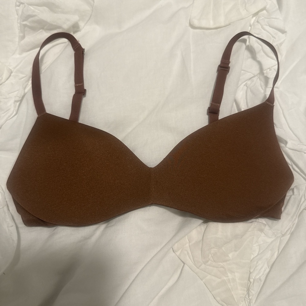 SKIMS Chocolate Brown Bra